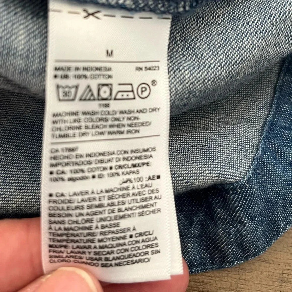 Old Navy denim shirt dress medium - Picture 5 of 6